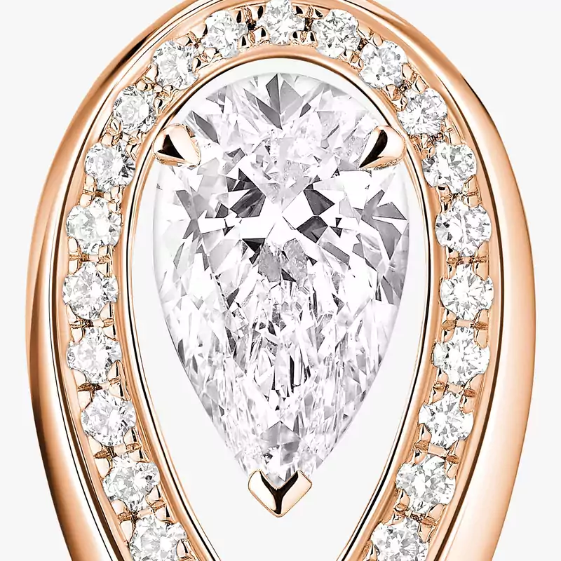 Fiery 0.40ct Pink Gold For Her Diamond Earrings 14377-PG
