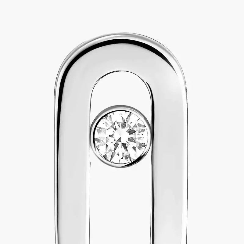 Gold Move Uno Stud Earrings White Gold For Her Diamond Earrings 12305-WG