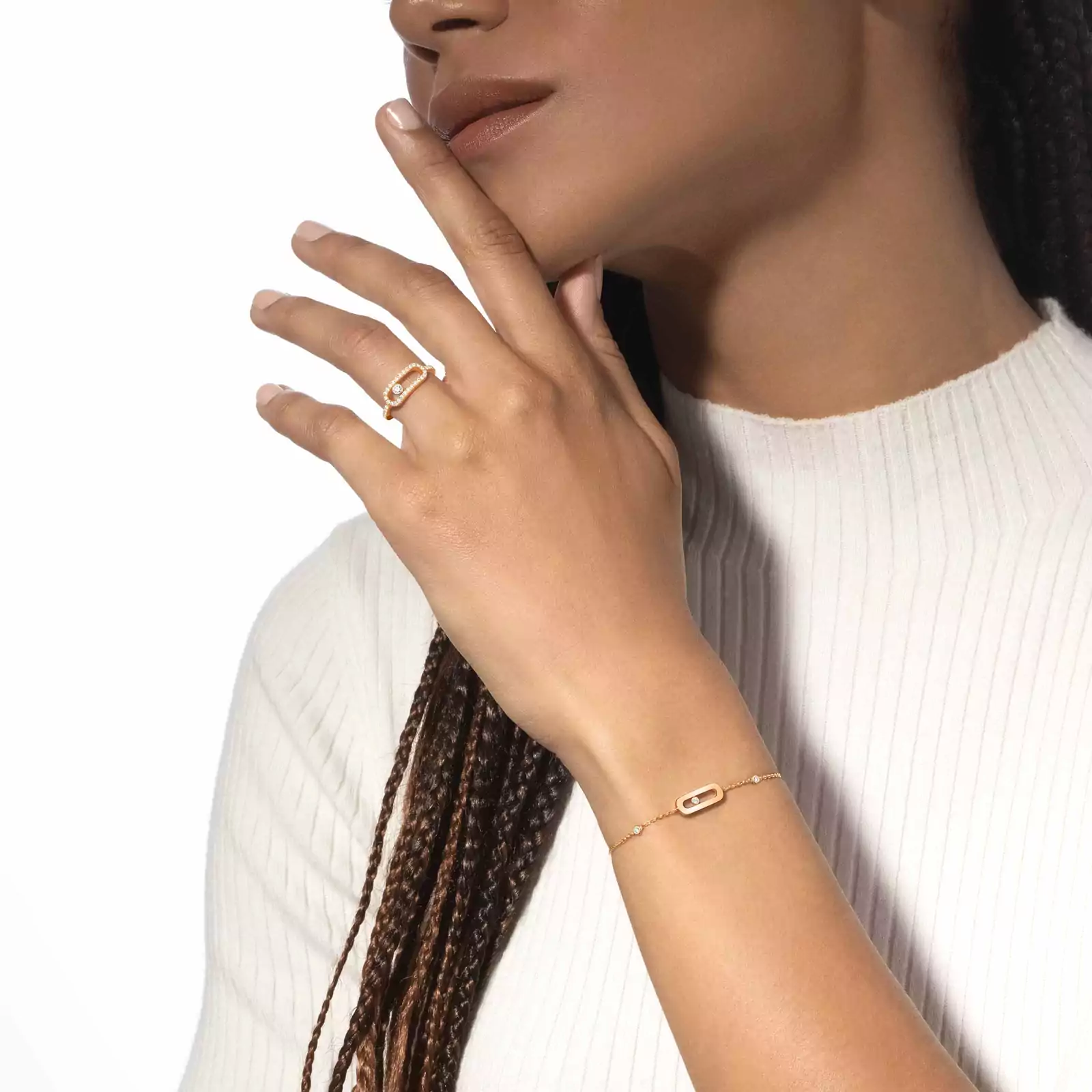 Move Uno Bracelet Yellow Gold For Her Diamond Bracelet 10051-YG